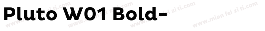Pluto W01 Bold字体转换